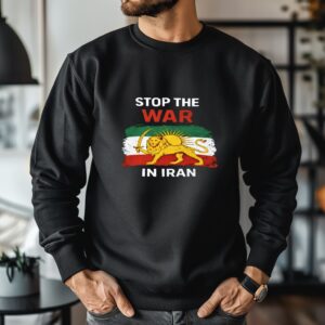 Stop The War In Iran Lion_Crewneck Sweatshirt