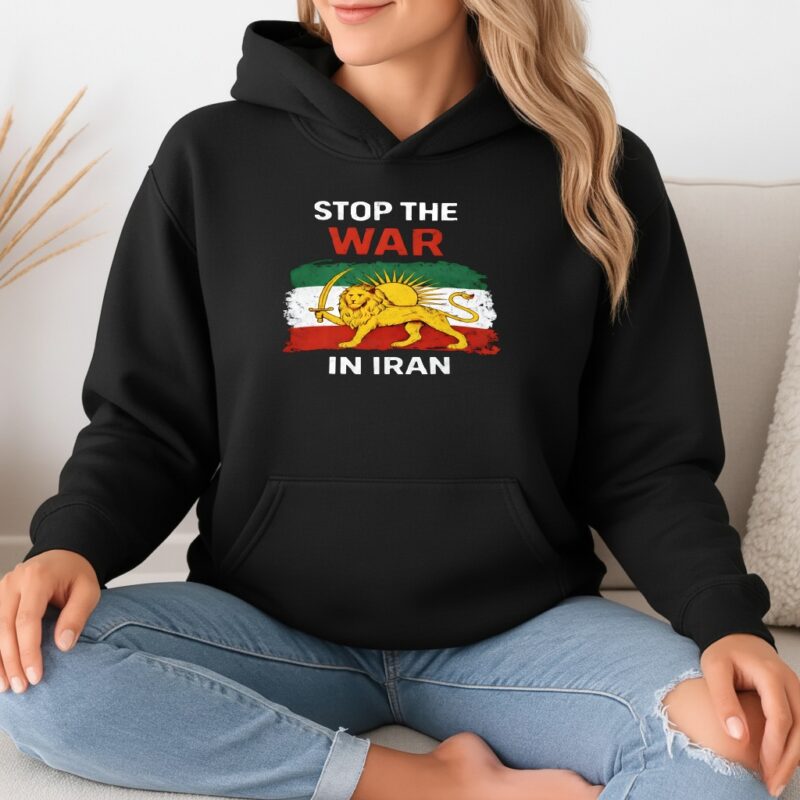 Stop The War In Iran Lion_Hoodie