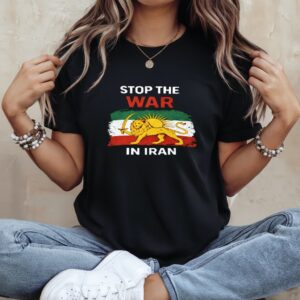 Stop The War In Iran Lion_Ladies T-Shirt