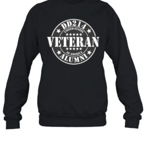 DD214 Alumni Military Patriotic US Flag US Army Veteran Graphic-Sweatshirt
