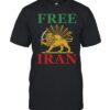 Free Iran With Lion And Sun Shiro Khorshid Symbol-Unisex T-Shirt