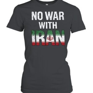 No War With Iran Peace Protest-Women T-Shirt