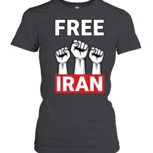 Free Iran Protest Raised Fists Solidarity-Women T-Shirt
