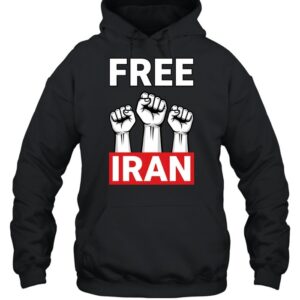 Free Iran Protest Raised Fists Solidarity-Hoodie