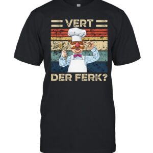 t ferk swedish shirt sleeve short funny chef vintage tee der retro-Unisex T-Shirt