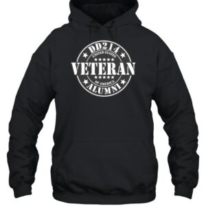 DD214 Alumni Military Patriotic US Flag US Army Veteran Graphic-Hoodie
